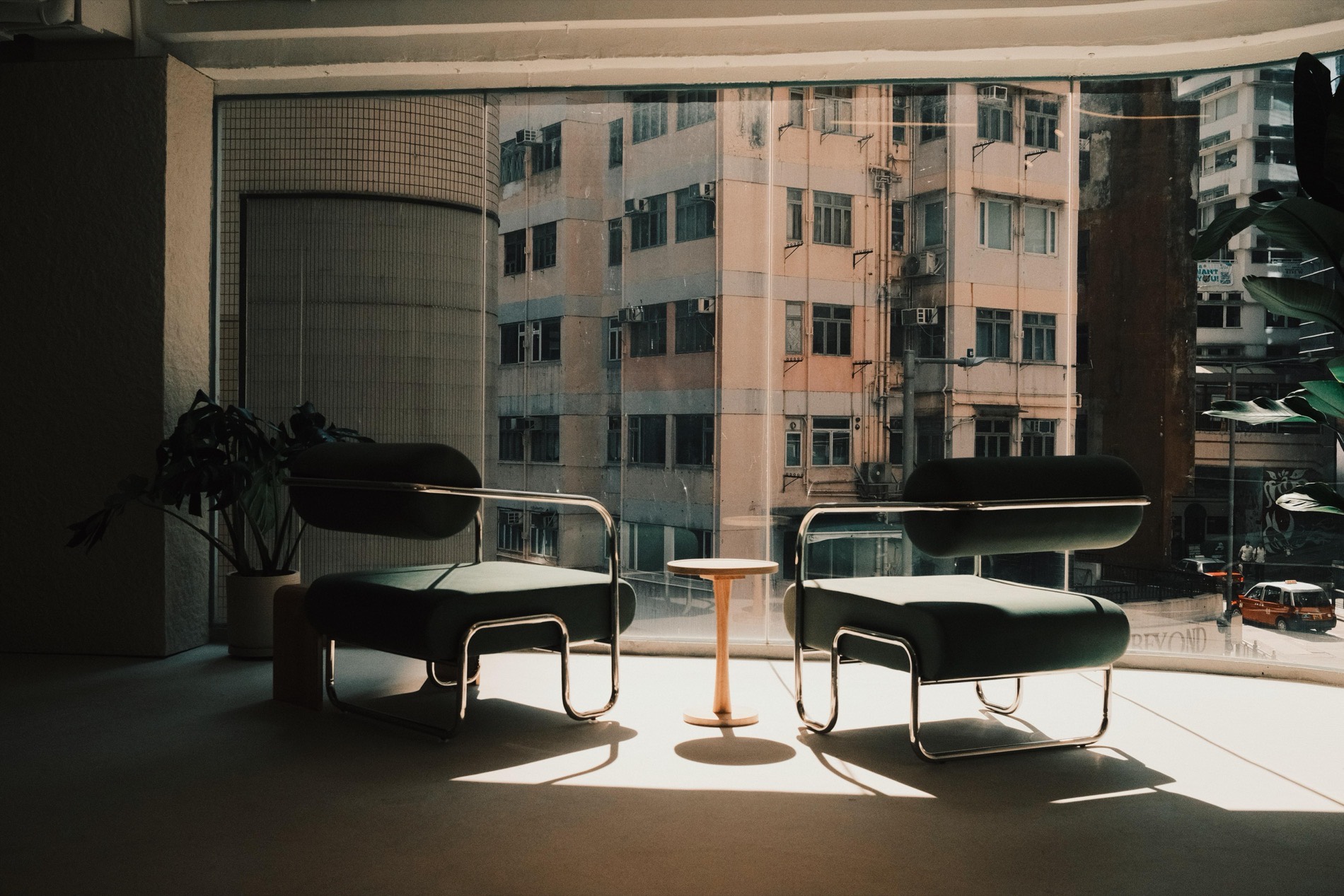 Lounge seating looking out over Central